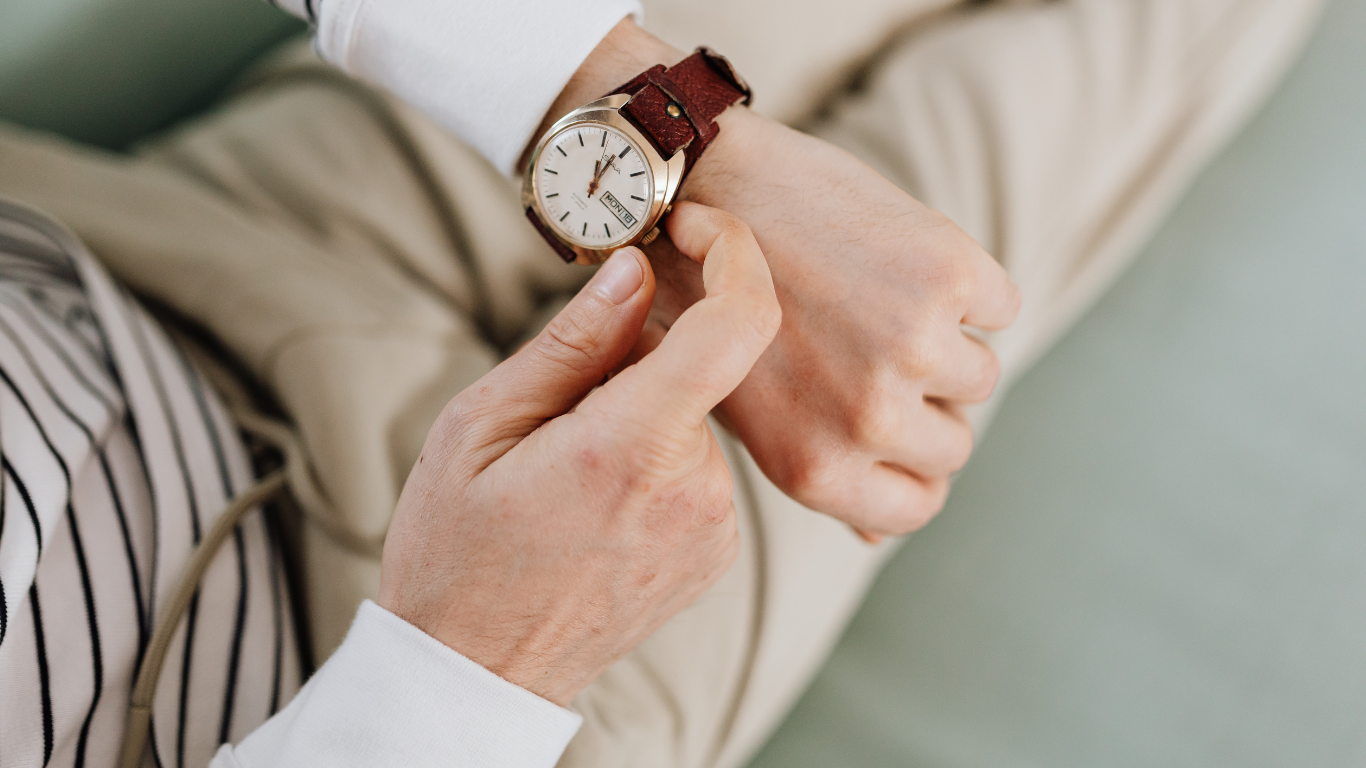 Woman with a watch on her wrist