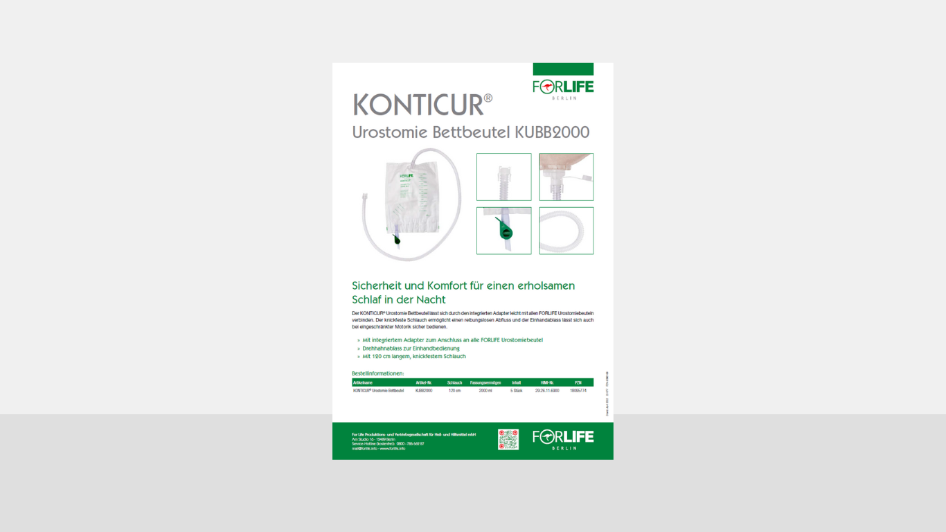 Konticur Urostomie Bettbeutel leaflet